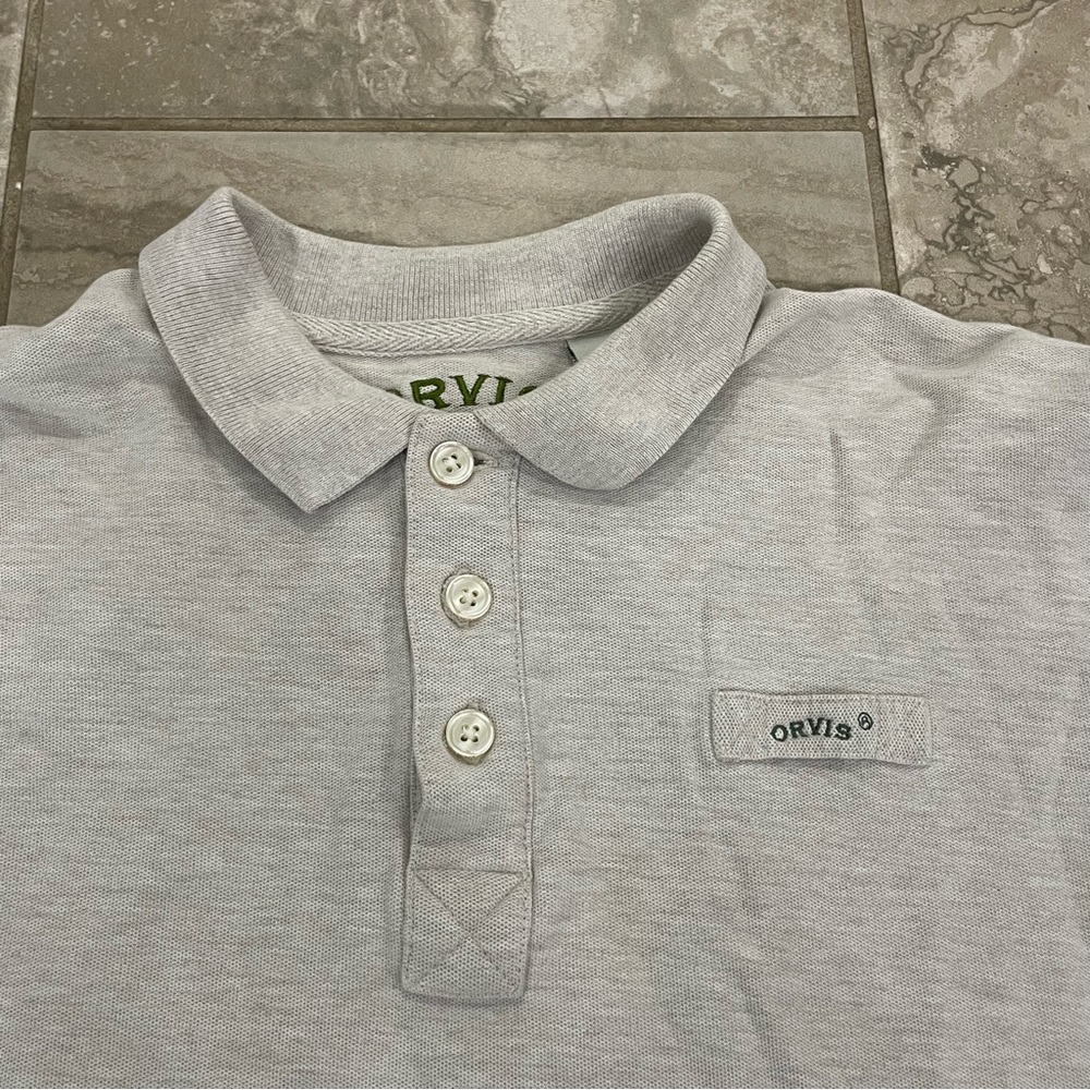 Orvis Men's Polo Long sleeve shirt sz‎ Medium